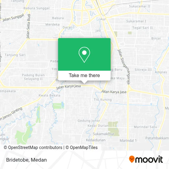 Bridetobe map