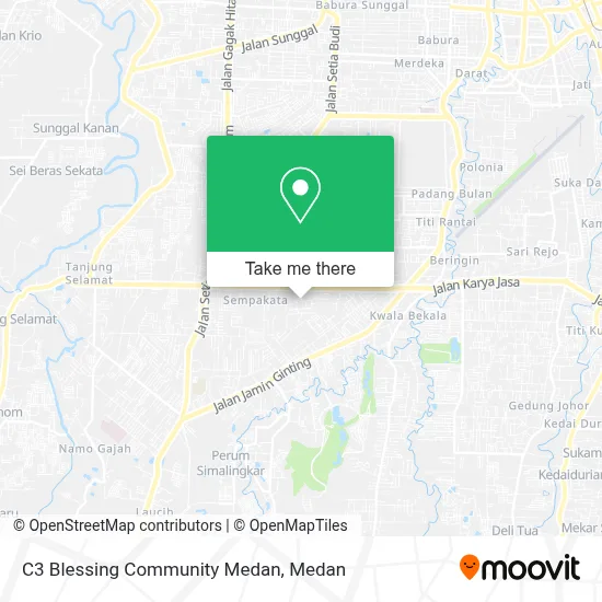 C3 Blessing Community Medan map