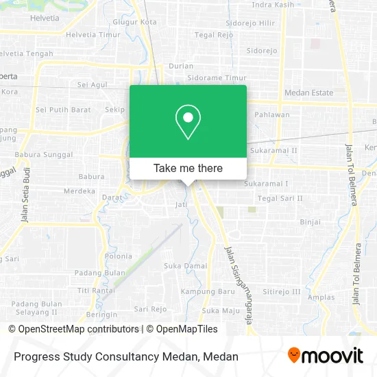 Progress Study Consultancy Medan map