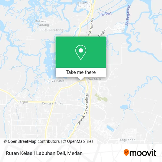 Rutan Kelas I Labuhan Deli map
