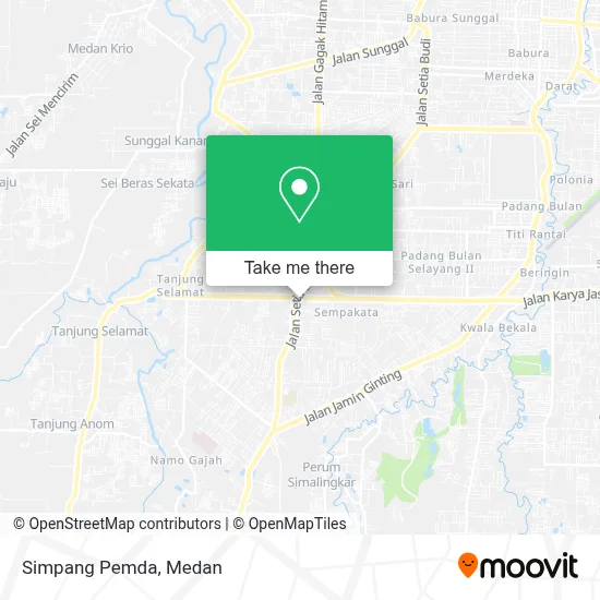 Simpang Pemda map