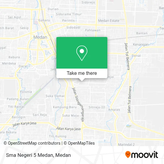 Sma Negeri 5 Medan map