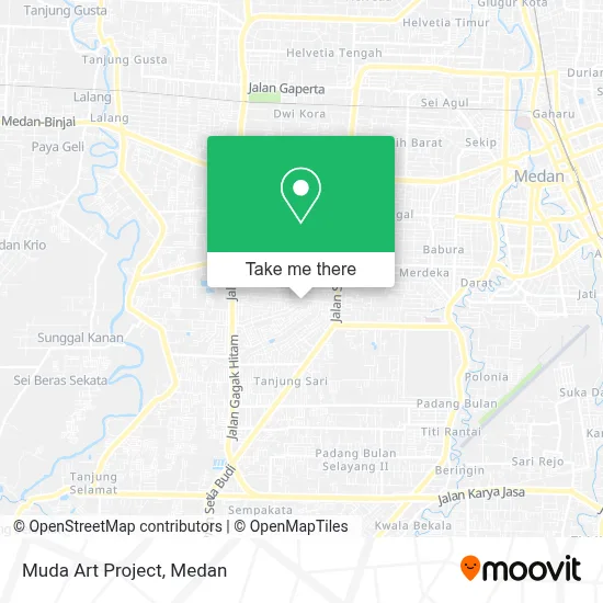 Muda Art Project map