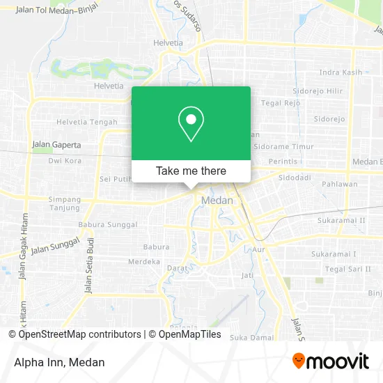 Alpha Inn map