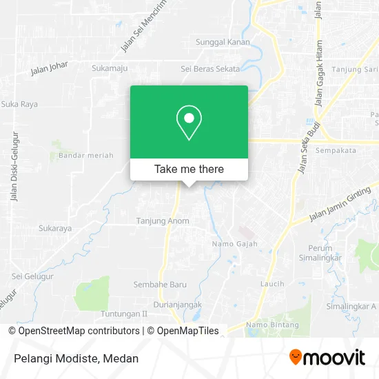 Pelangi Modiste map