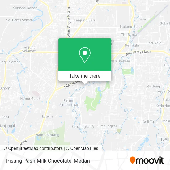 Pisang Pasir Milk Chocolate map