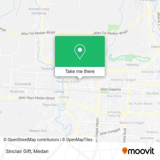 Sinclair Gift map