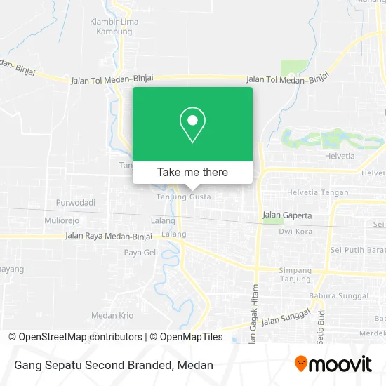 Gang Sepatu Second Branded map