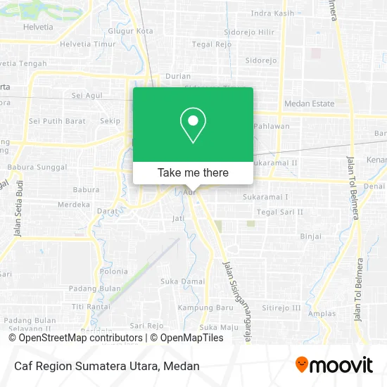 Caf Region Sumatera Utara map