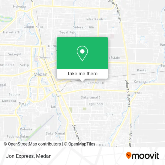 Jon Express map