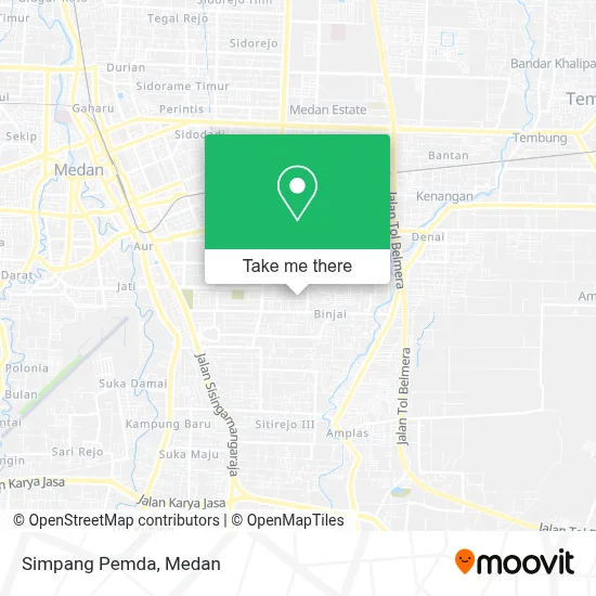 Simpang Pemda map