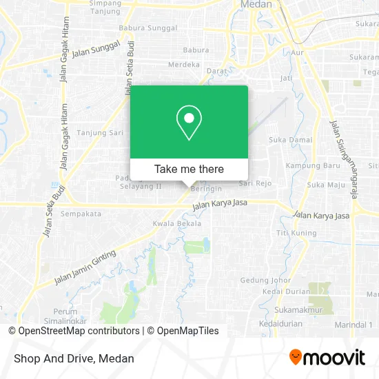 Shop And Drive map