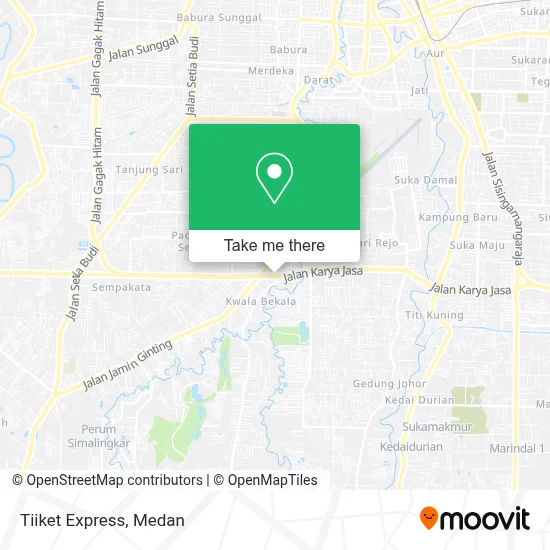 Tiiket Express map
