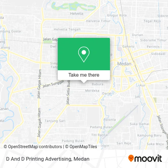 D And D Printing Advertising map
