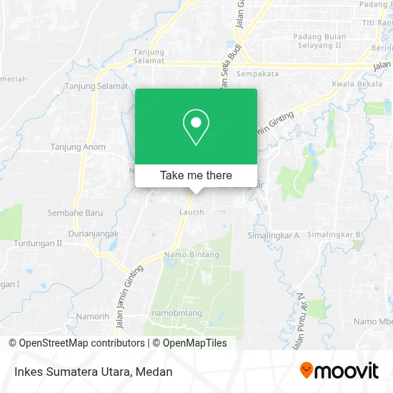 Inkes Sumatera Utara map