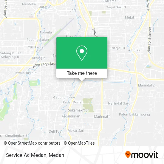 Service Ac Medan map