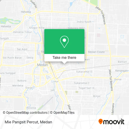Mie Pangsit Percut map