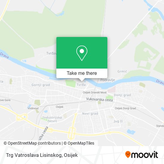 Trg Vatroslava Lisinskog map