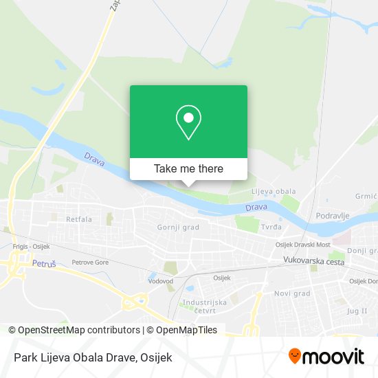 Park Lijeva Obala Drave map