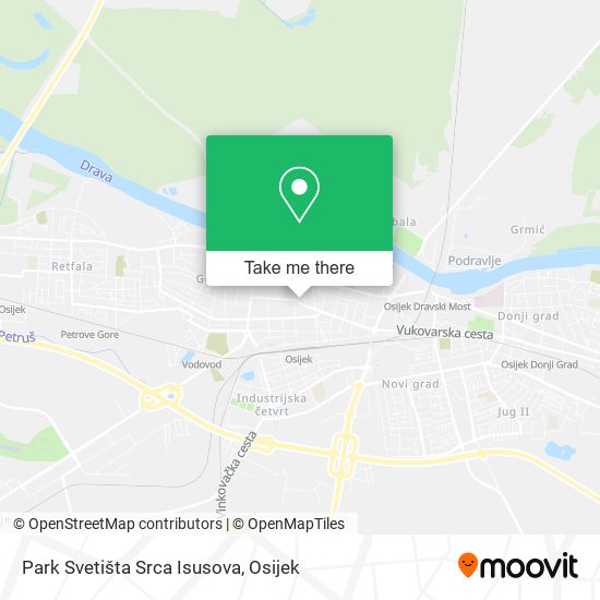 Park Svetišta Srca Isusova map