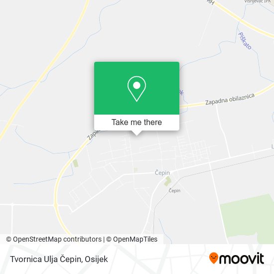 Tvornica Ulja Čepin map