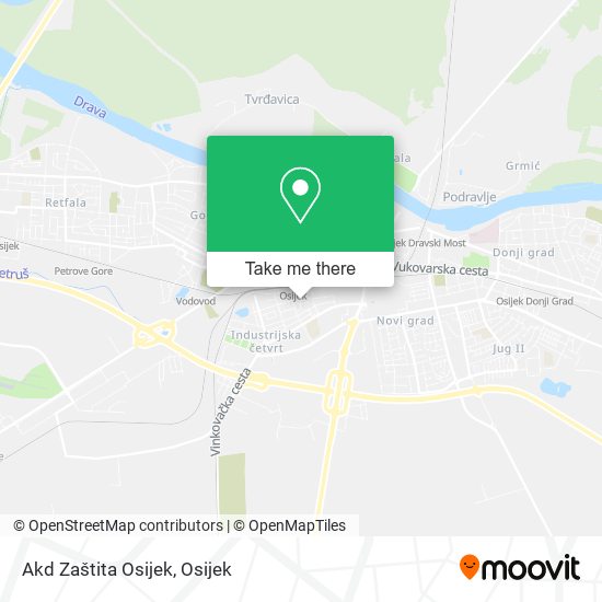 Akd Zaštita Osijek map
