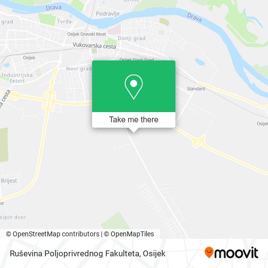Ruševina Poljoprivrednog Fakulteta map