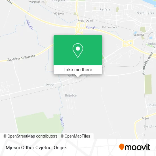 Mjesni Odbor Cvjetno map