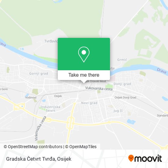 Gradska Četvrt Tvrđa map