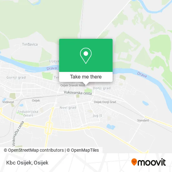 Kbc Osijek map