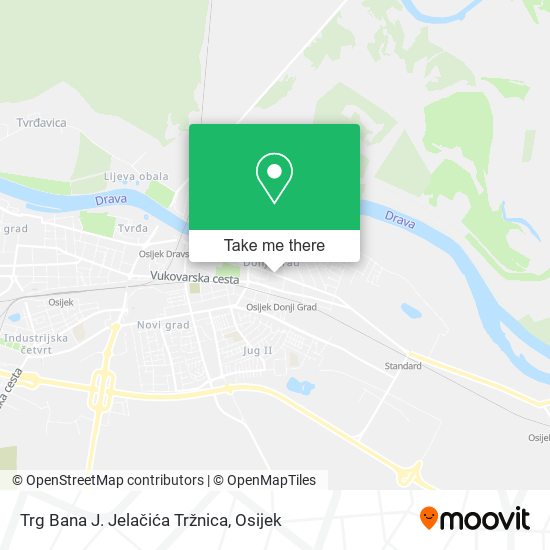 Trg Bana J. Jelačića Tržnica map