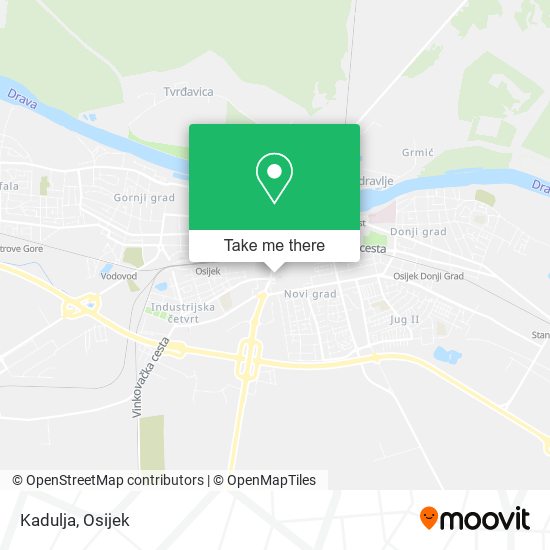 Kadulja map