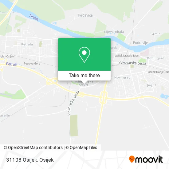31108 Osijek map