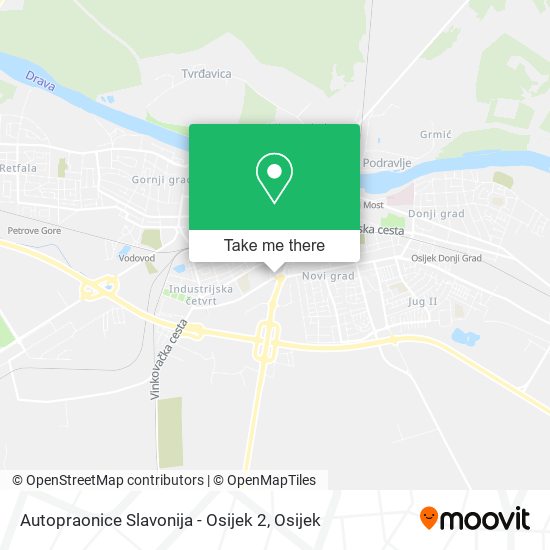 Autopraonice Slavonija - Osijek 2 map
