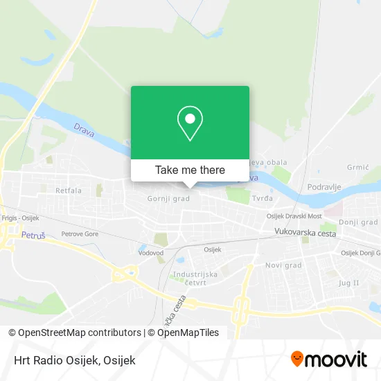 Hrt Radio Osijek map