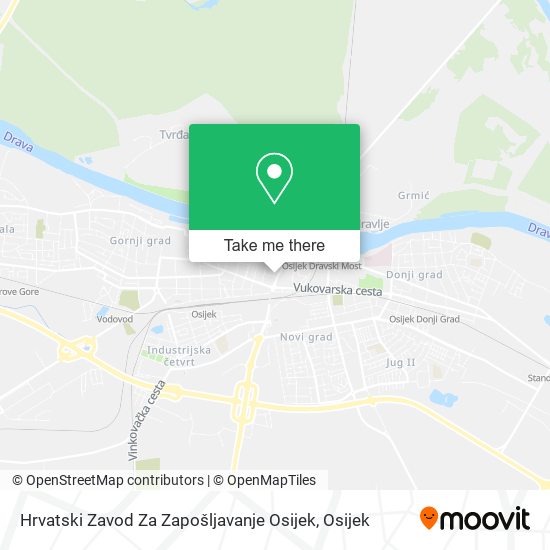 Hrvatski Zavod Za Zapošljavanje Osijek map