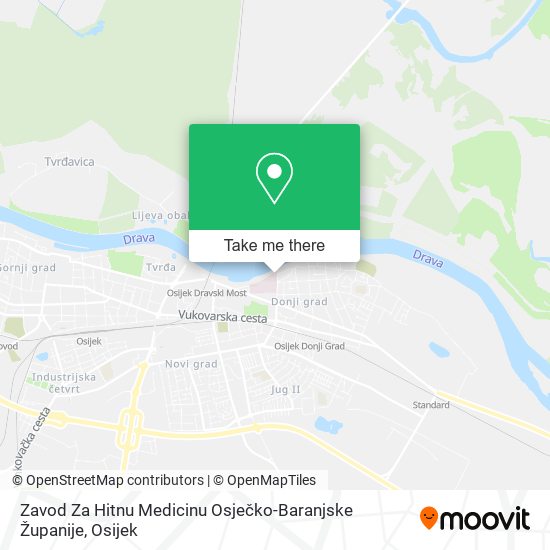 Zavod Za Hitnu Medicinu Osječko-Baranjske Županije map