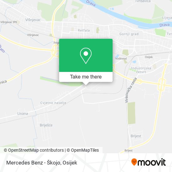 Mercedes Benz - Škojo map