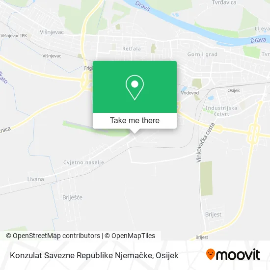 Konzulat Savezne Republike Njemačke map