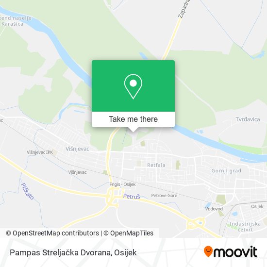 Pampas Streljačka Dvorana map