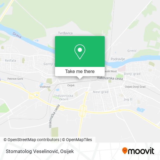 Stomatolog Veselinović map