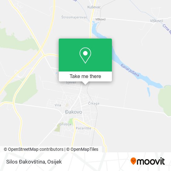 Silos Đakovština map
