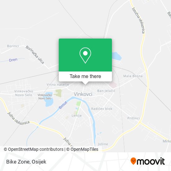 Bike Zone map