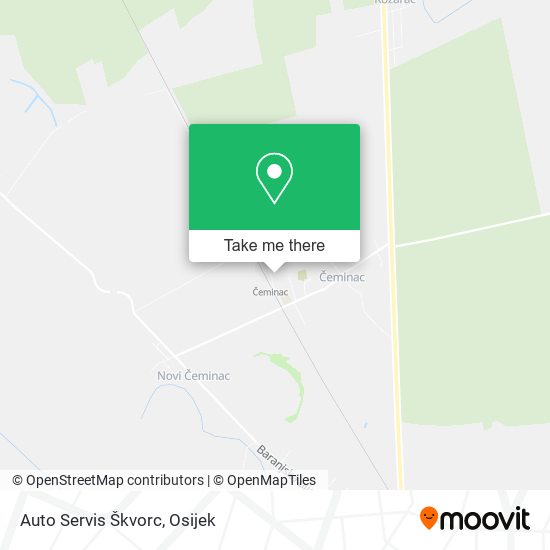 Auto Servis Škvorc map