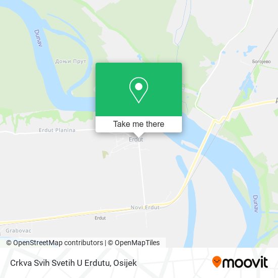 Crkva Svih Svetih U Erdutu map