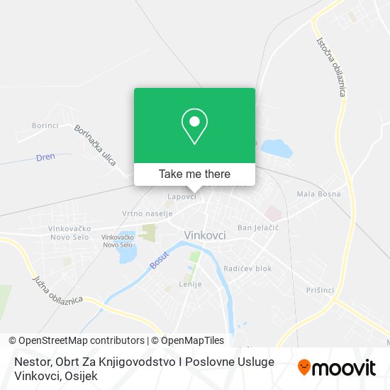 Nestor, Obrt Za Knjigovodstvo I Poslovne Usluge Vinkovci map