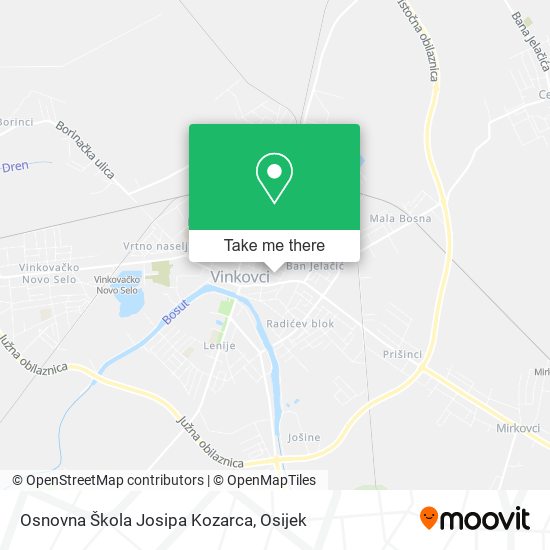 Osnovna Škola Josipa Kozarca map