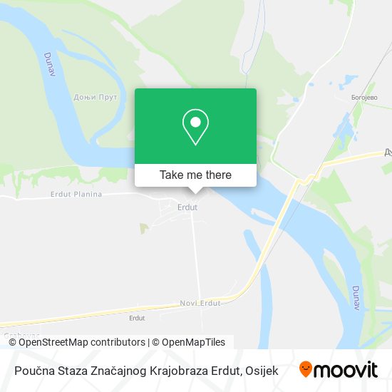 Poučna Staza Značajnog Krajobraza Erdut map