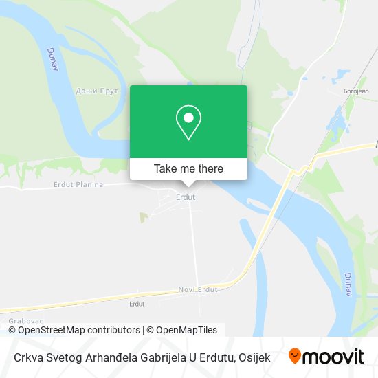 Crkva Svetog Arhanđela Gabrijela U Erdutu map