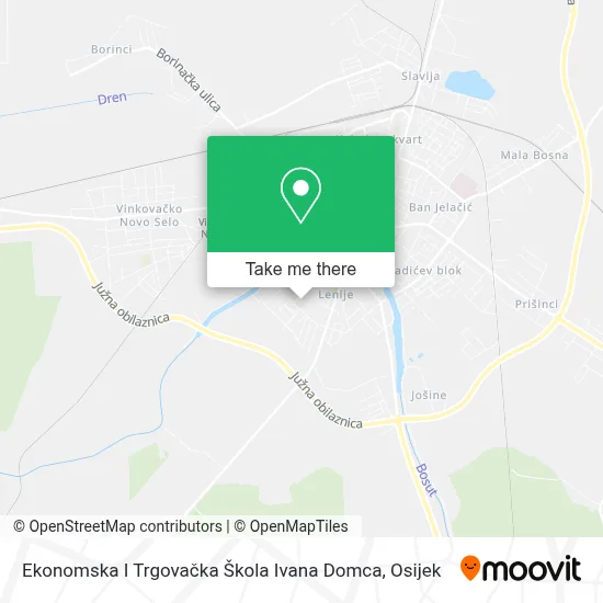 Ekonomska I Trgovačka Škola Ivana Domca map
